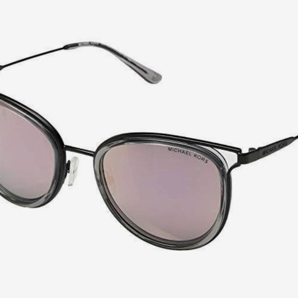 SOLD MICHAEL KORS HAVANA BLACK ROUND SUNGLASSES - Picture 7 of 8